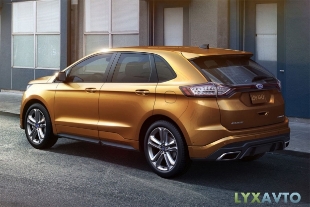 Фото задней части нового Ford Edge 2015 2016